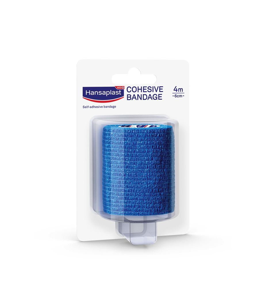 Hansaplast Cohesive Band _ Blue - 4m x 6cm - Healtsy