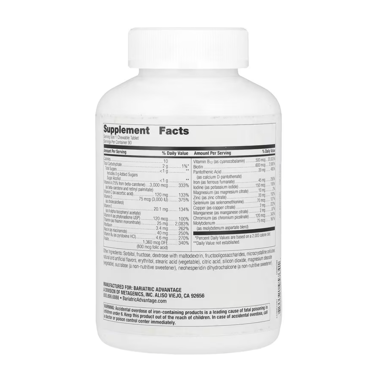 Bariatriccitrus Chewable Tablets (x120 units) - Healtsy