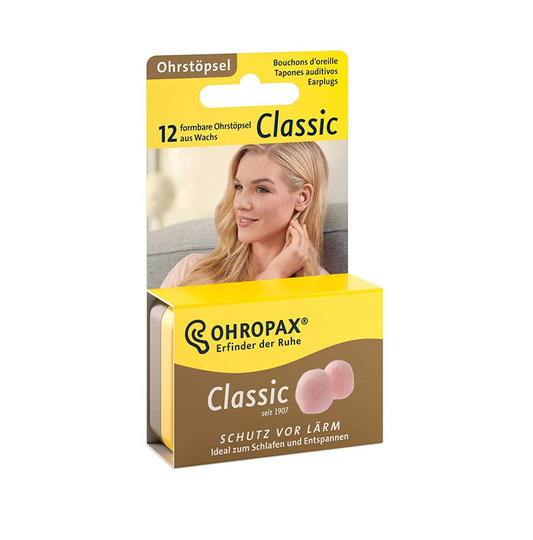 Ohropax Classic Wax Earplugs (x12 units) - Healtsy