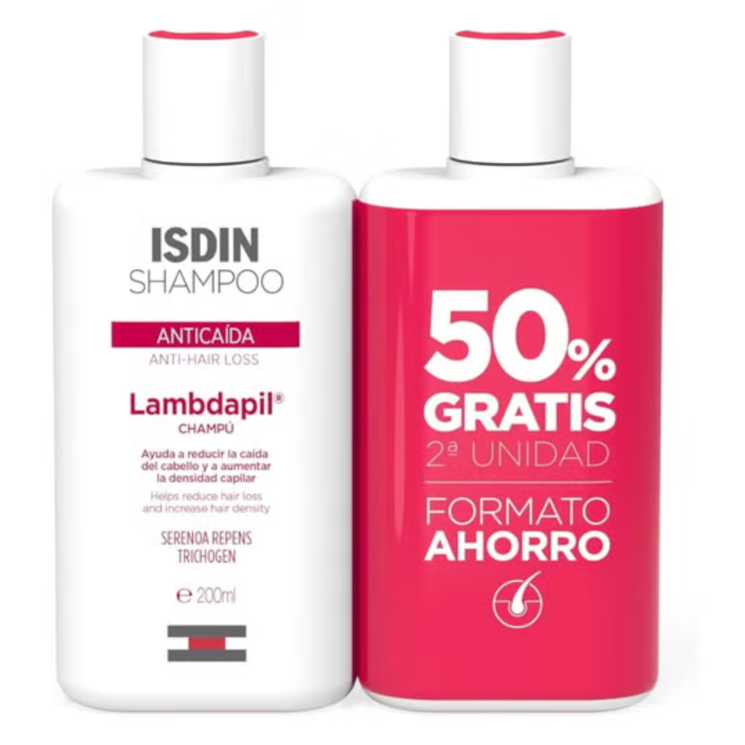 Isdin Lambdapil Anticaida Shampoo - 400ml (Double Pack) - Healtsy