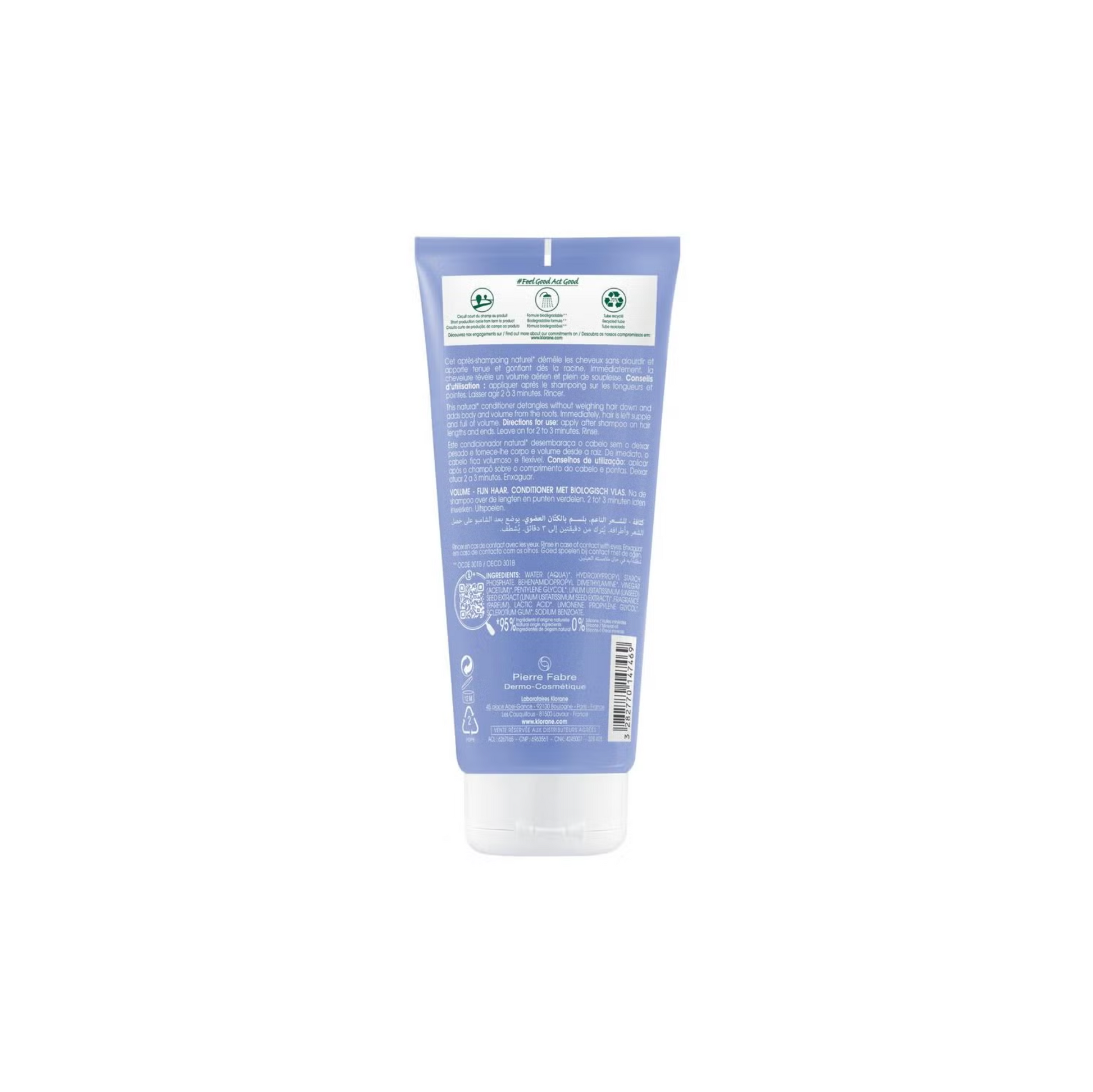 Klorane Hair Balm Linen Fiber - 200ml - Healtsy