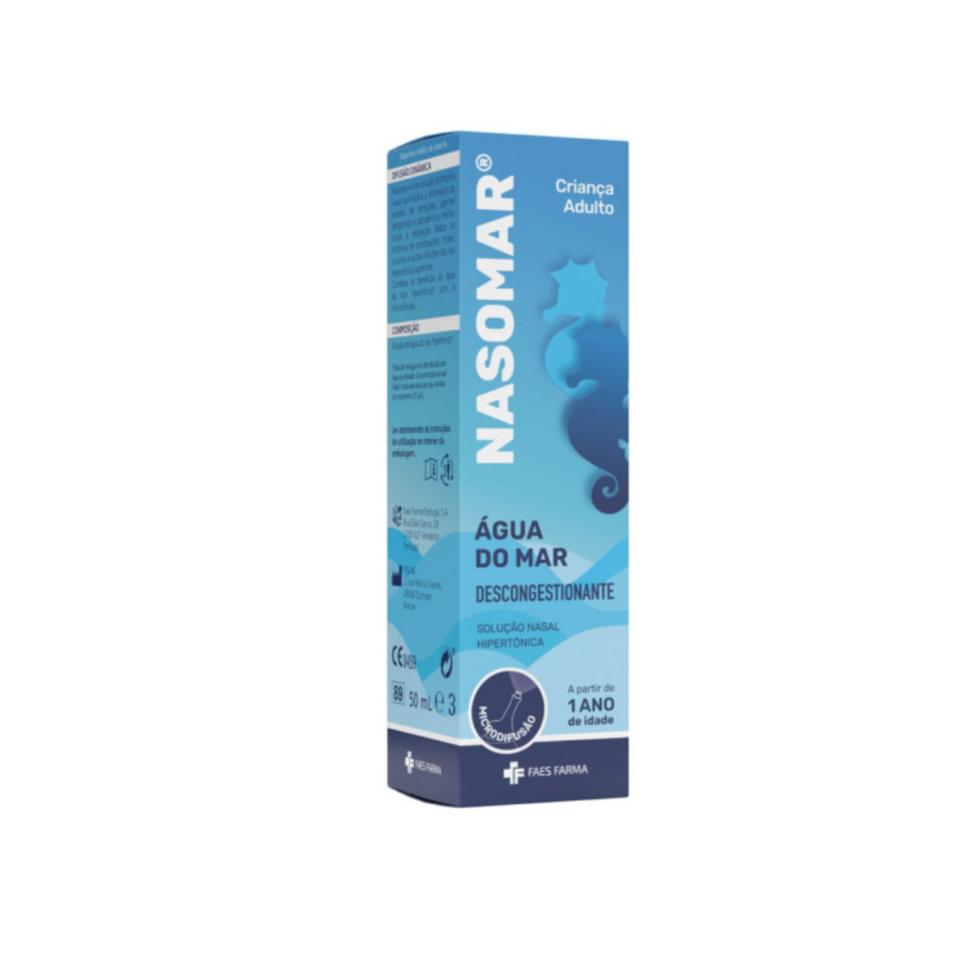 Nasomar Decongestant Hypertonic Nasal Spray - 50ml - Healtsy