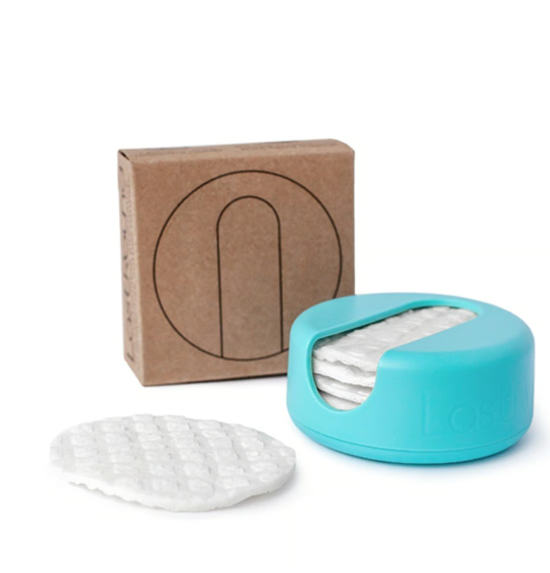 Lastround L Disc Reusable Make-up Removers Turquoise Box (x7 units) - Healtsy