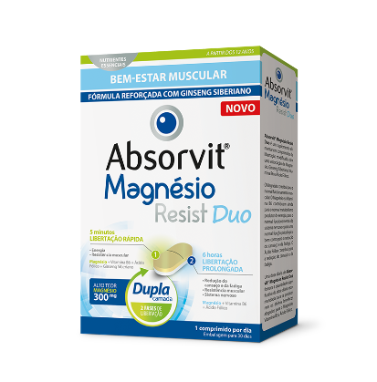 Absorvit Magnesium Resist Duo (x30 tablets) - Healtsy