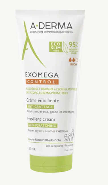 A-Derma Exomega Control Emollient Cream - 200ml - Healtsy