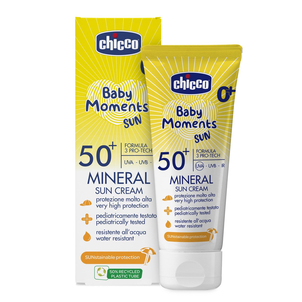 Chicco Mineral cream SPF50+ - 75ml - Healtsy