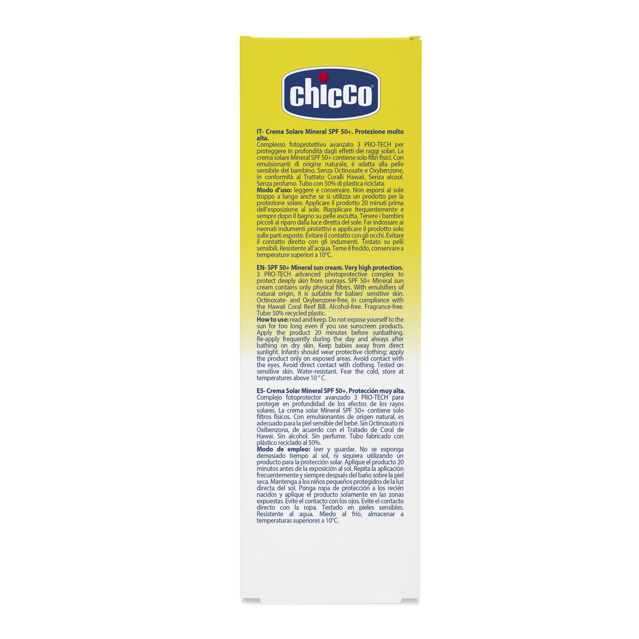 Chicco Mineral cream SPF50+ - 75ml - Healtsy