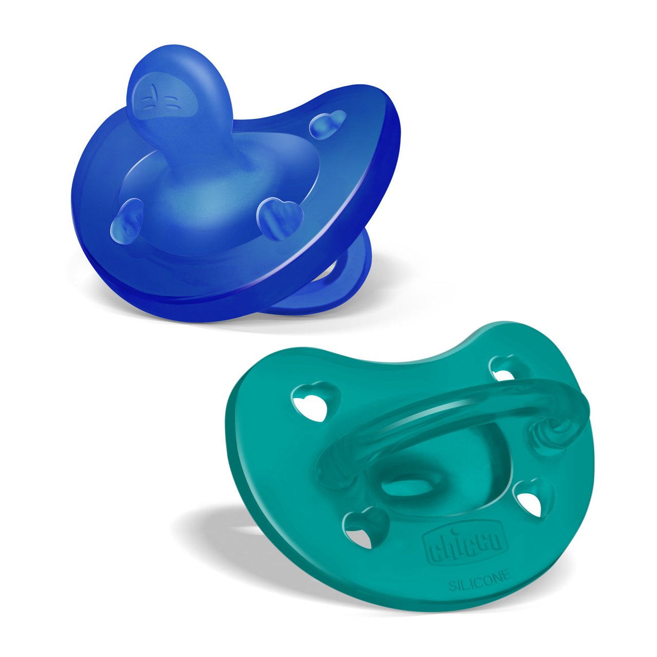 Chicco Physio Soft Pacifier_ Blue_16-36M (Double Pack) - Healtsy