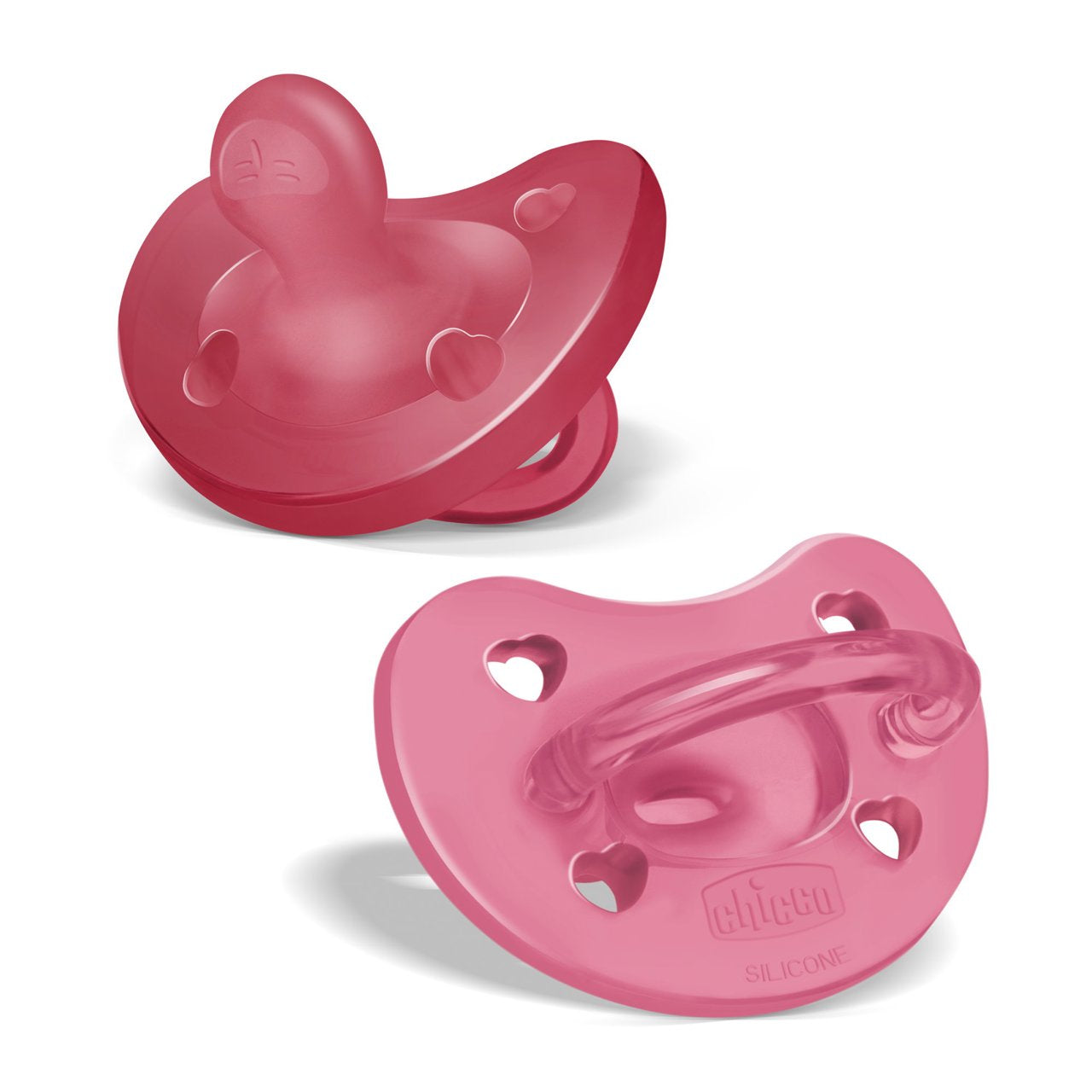 Chicco Physio Soft Pacifier_ Pink_ 16-36M (Double Pack) - Healtsy