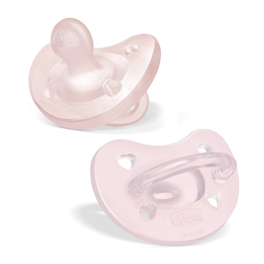 Chicco Physio Soft Pacifier_ Pink_ 2-6M (Double pack) - Healtsy