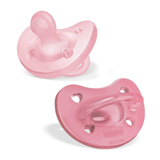 Chicco Physio Soft Pacifiers_ Pink_ 6-16M (Double Pack) - Healtsy