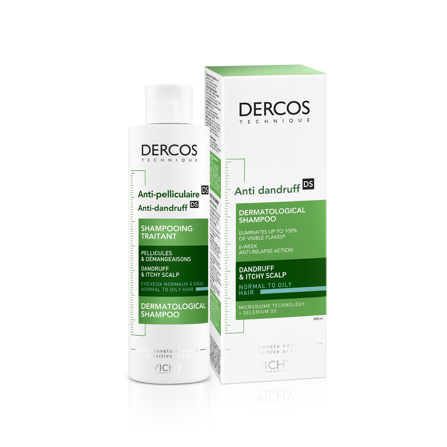 Dercos DS Anti-Dandruff Shampoo Normal to Oily Hair - 200ml