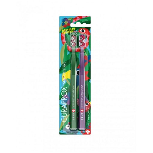 Curaprox CS5460 Recycled Edition Toothbrush (Double Pack) - Healtsy