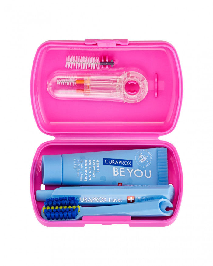 Curaprox Ortho Pink Travel Kit - Healtsy