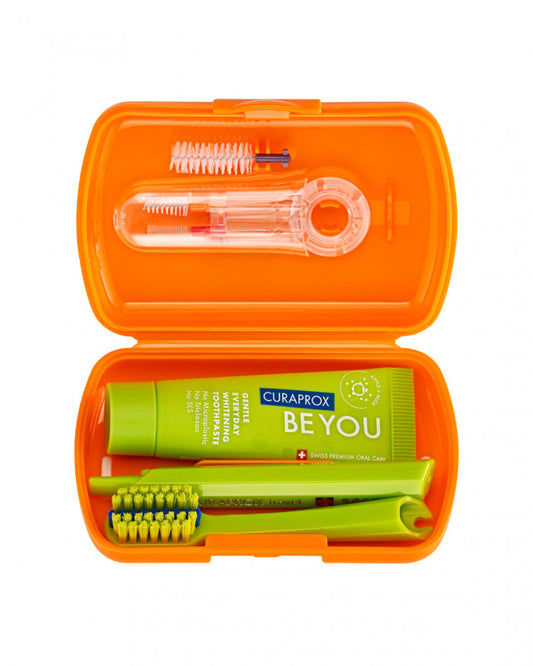 Curaprox Ortho Travel Kit Orange - Healtsy