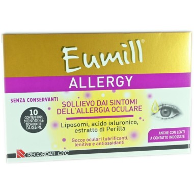 Eumill Allergy Eye Drops 0.5ml (x10 units) - Healtsy