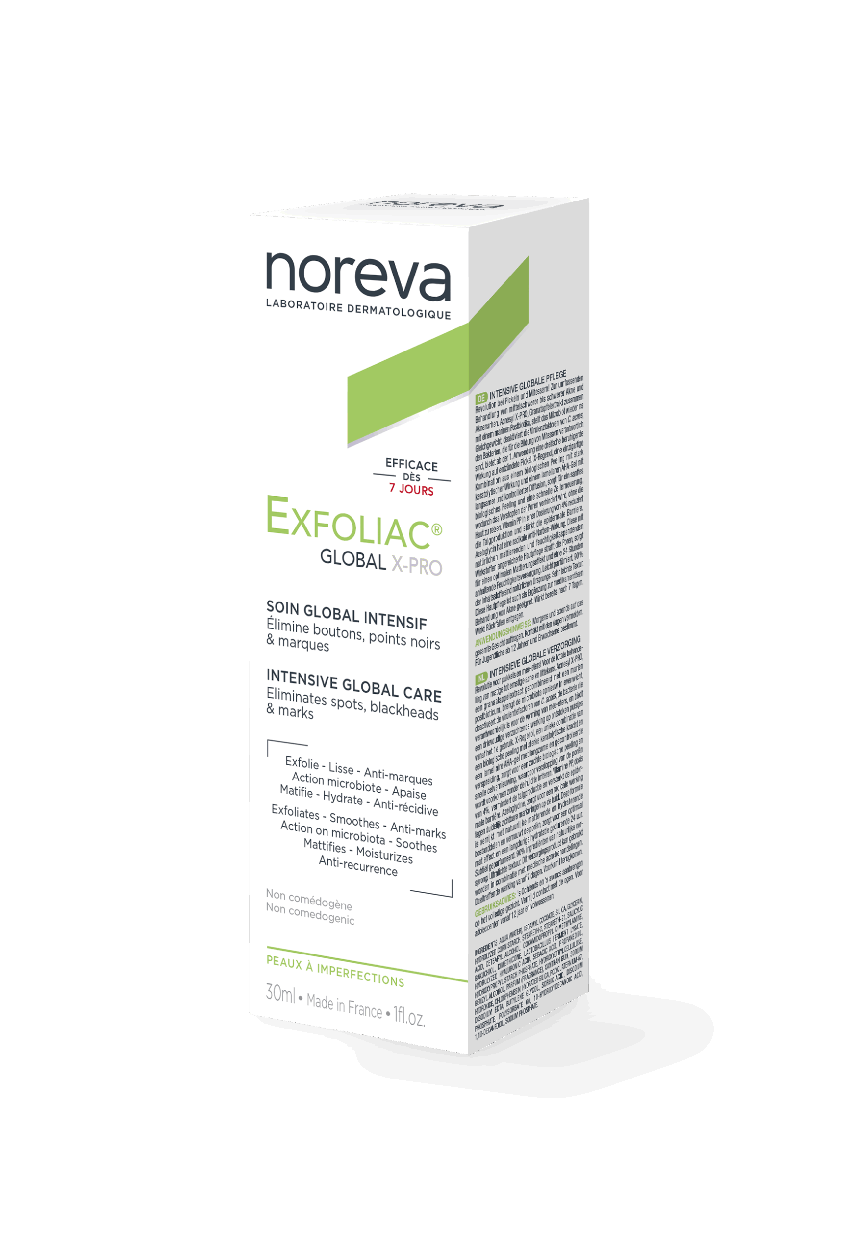 Noreva Exfoliac Global XPro Cream - 30ml + Free Gel - 400ml - Healtsy