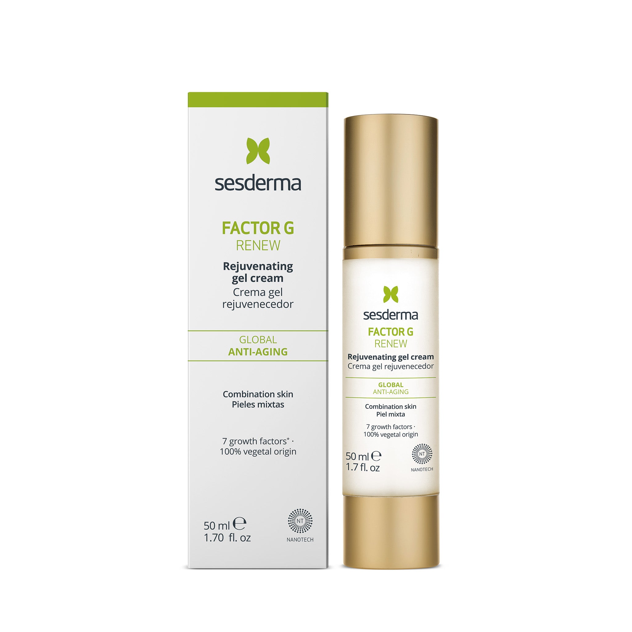 Sesderma Factor G Renew Rejuvenating Gel Cream - 50ml - Healtsy