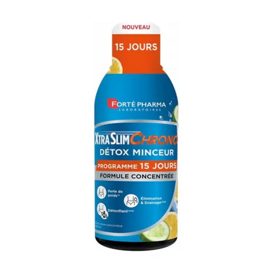 XtraSlim Chrono Detox Lemon-Cucumber Solution - 450ml - Healtsy
