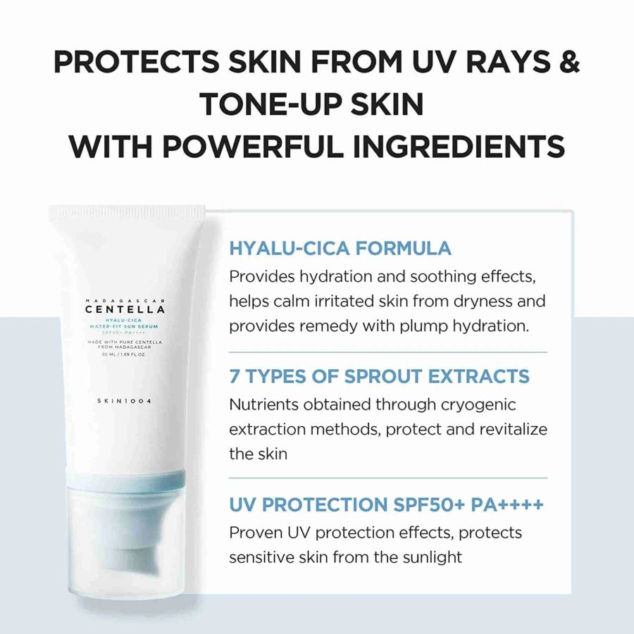 Skin1004 Centella Madagascar Hyalu-Cica SPF50+50ml - Healtsy