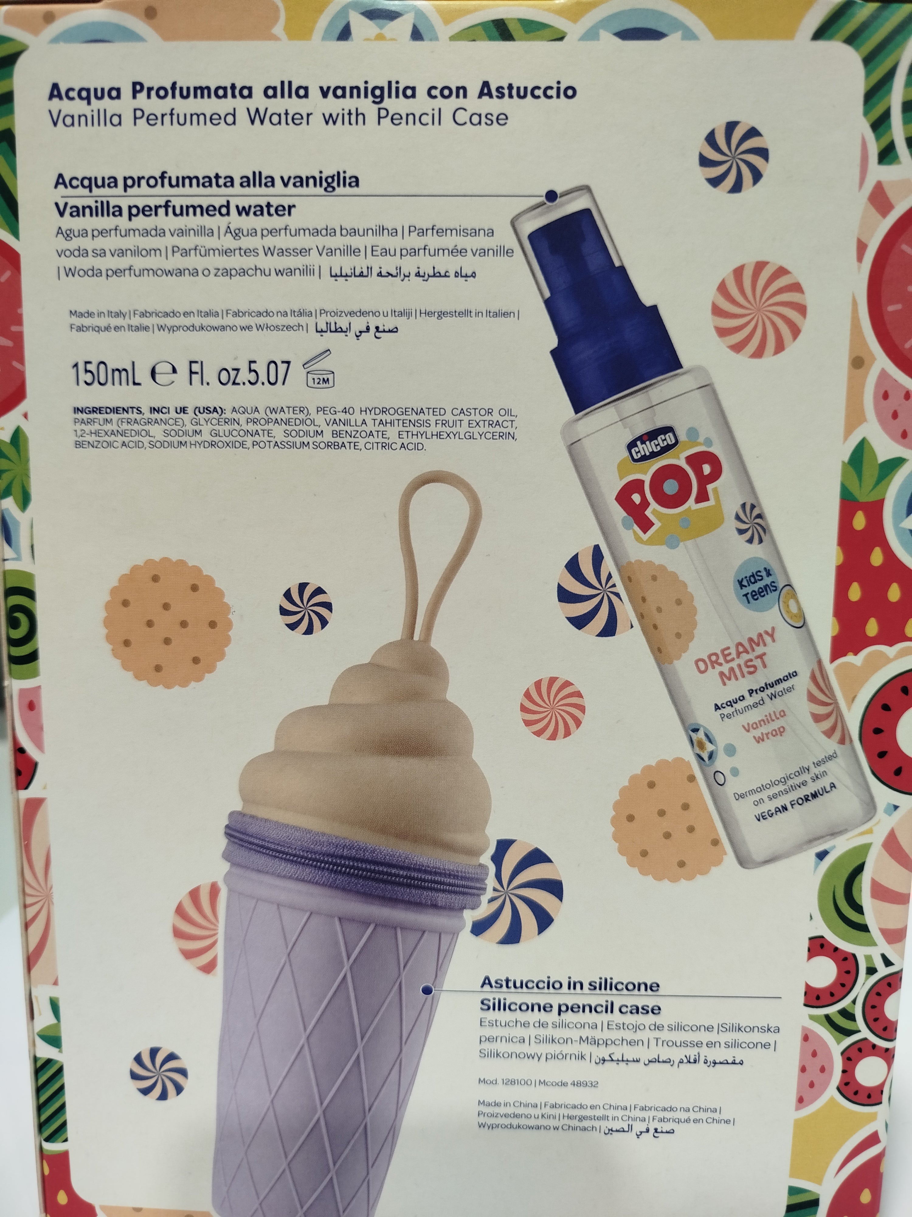 Chicco Vanilla Perfumed Water with Case (ref. Ch.Cos12810000000) - Healtsy