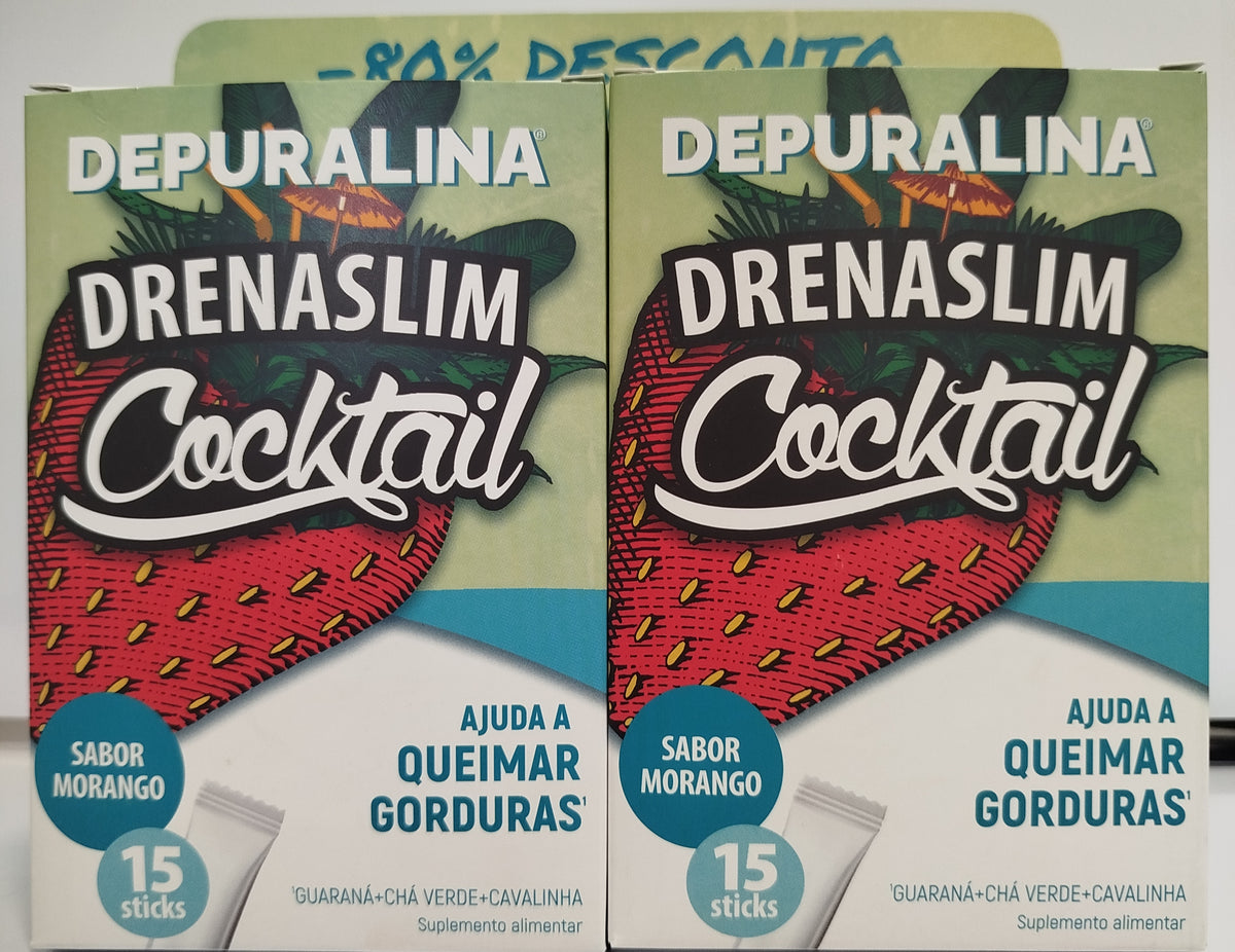 Drenaslim Strawberry Cocktail (x15 sticks) Twin Pack - Healtsy