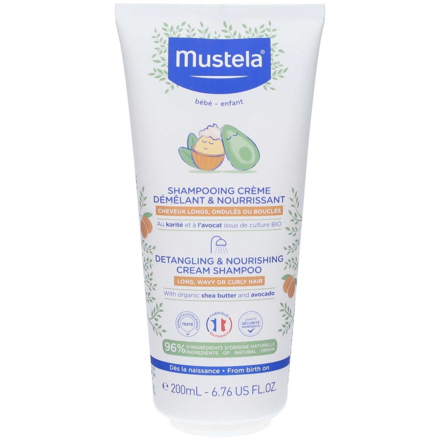 Mustela Detangling Cream Shampoo - 200ml