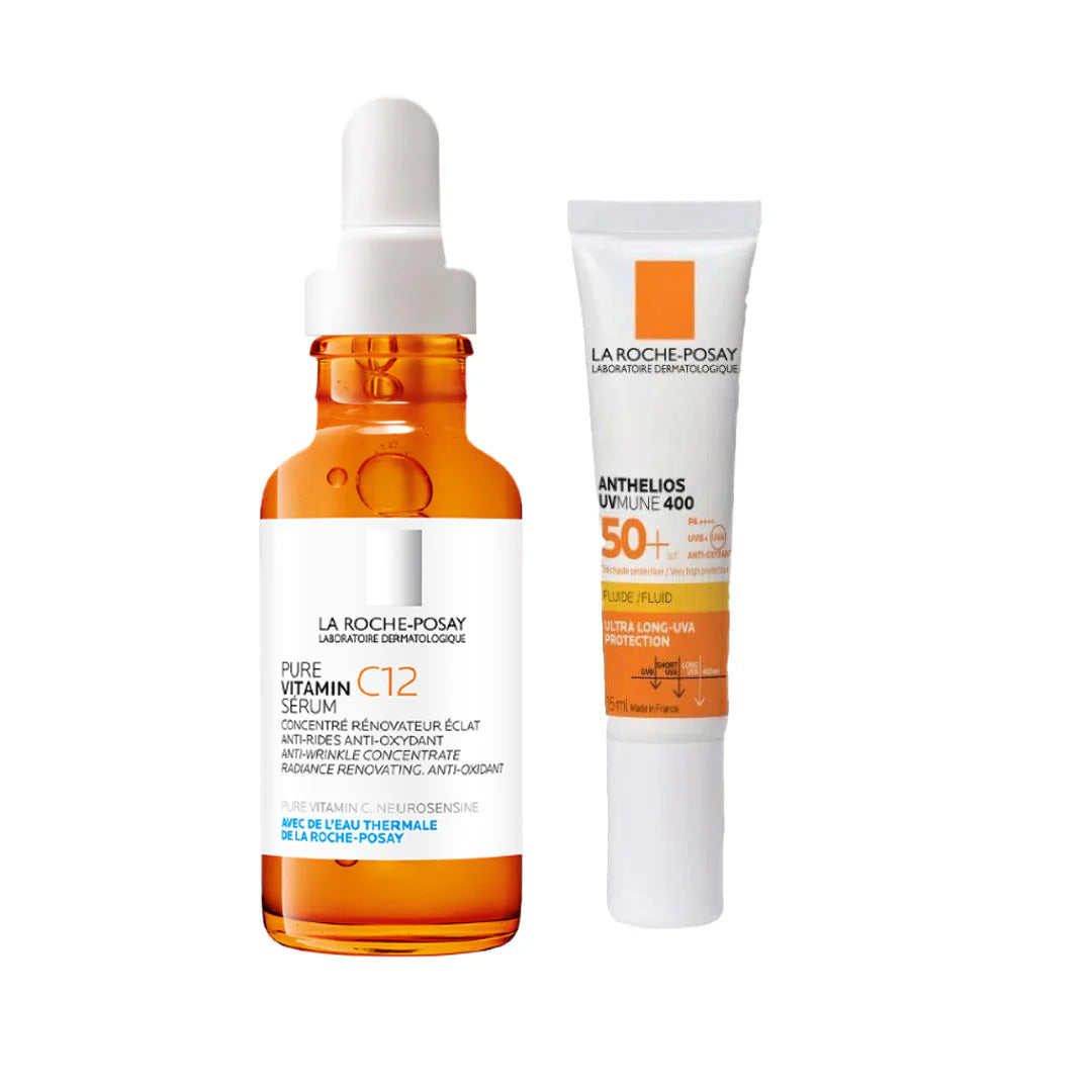 La Roche-Posay Pure Vitamin C10 serum - 30ml + Anthelios Age correct SPF50+  - 15ml - Healtsy