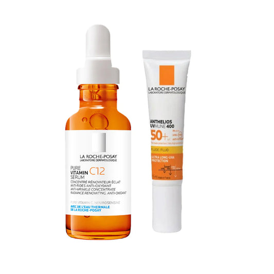 La Roche-Posay Pure Vitamin C10 serum - 30ml + Anthelios Age correct SPF50+  - 15ml - Healtsy