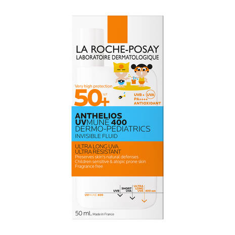 La Roche Posay Anthelios UVMune 400 Dermo Pediatrics Fluid - 50ml - Healtsy