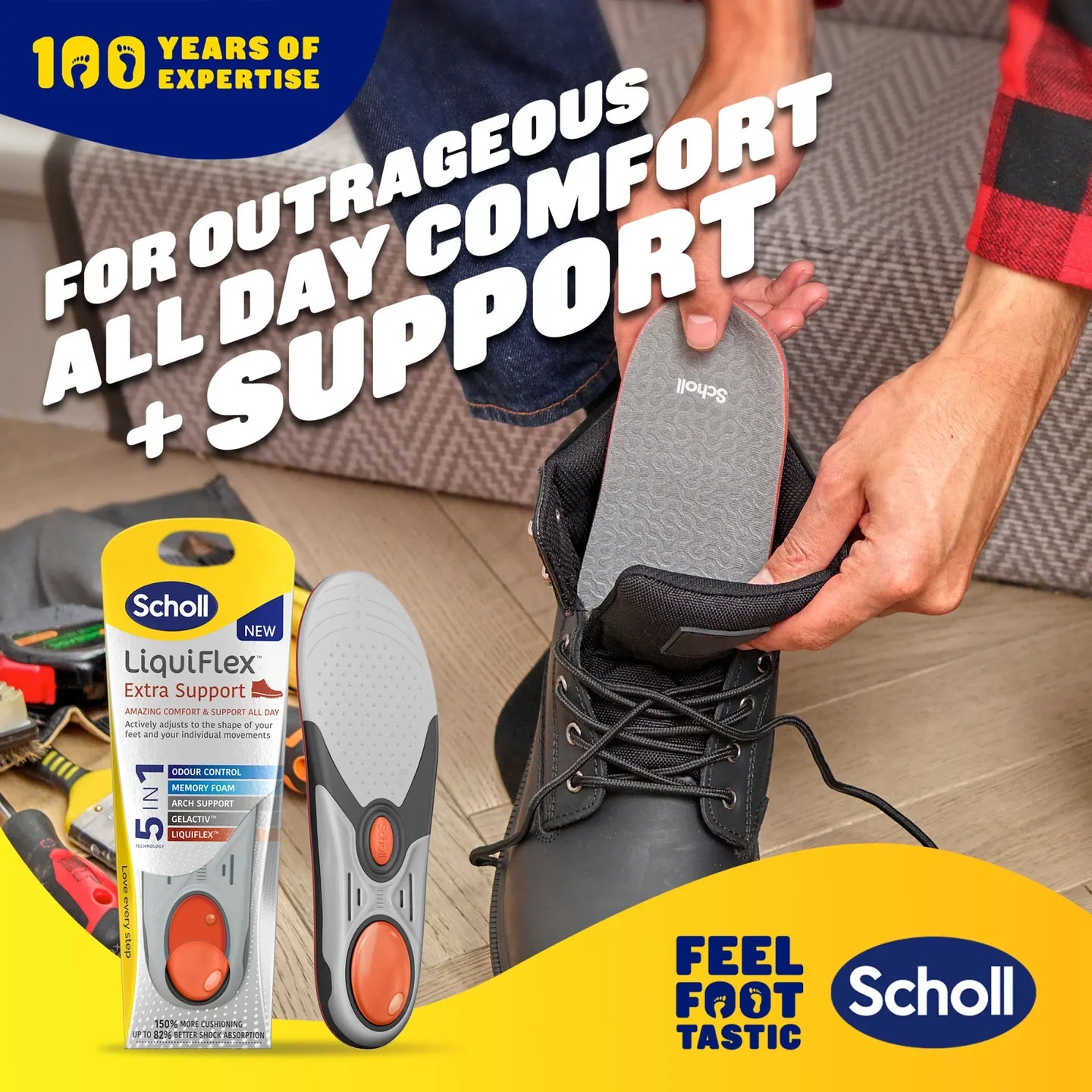 Dr Scholl Liquiflex Daily Use Insole _ Size L - Healtsy