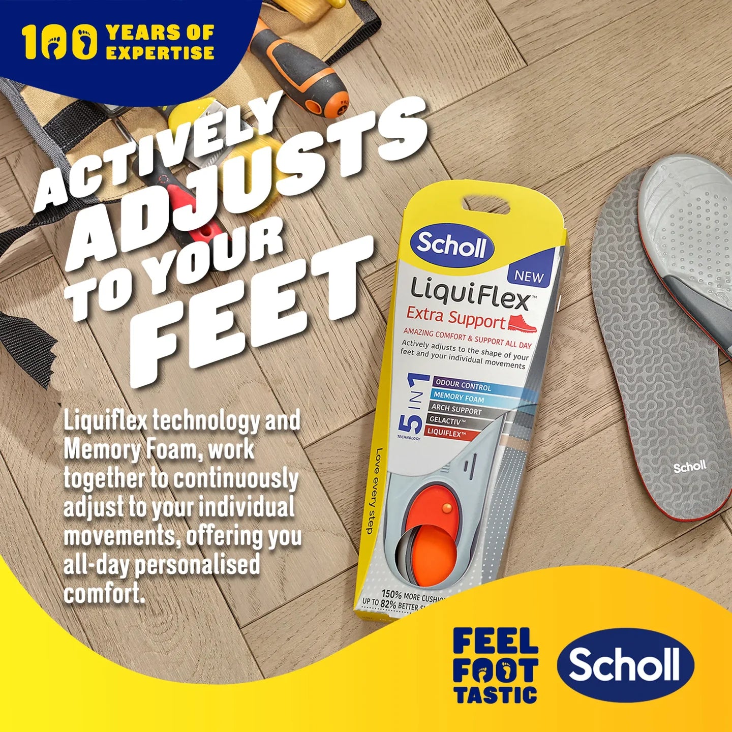Dr Scholl Liquiflex Daily Use Insole _ Size L - Healtsy