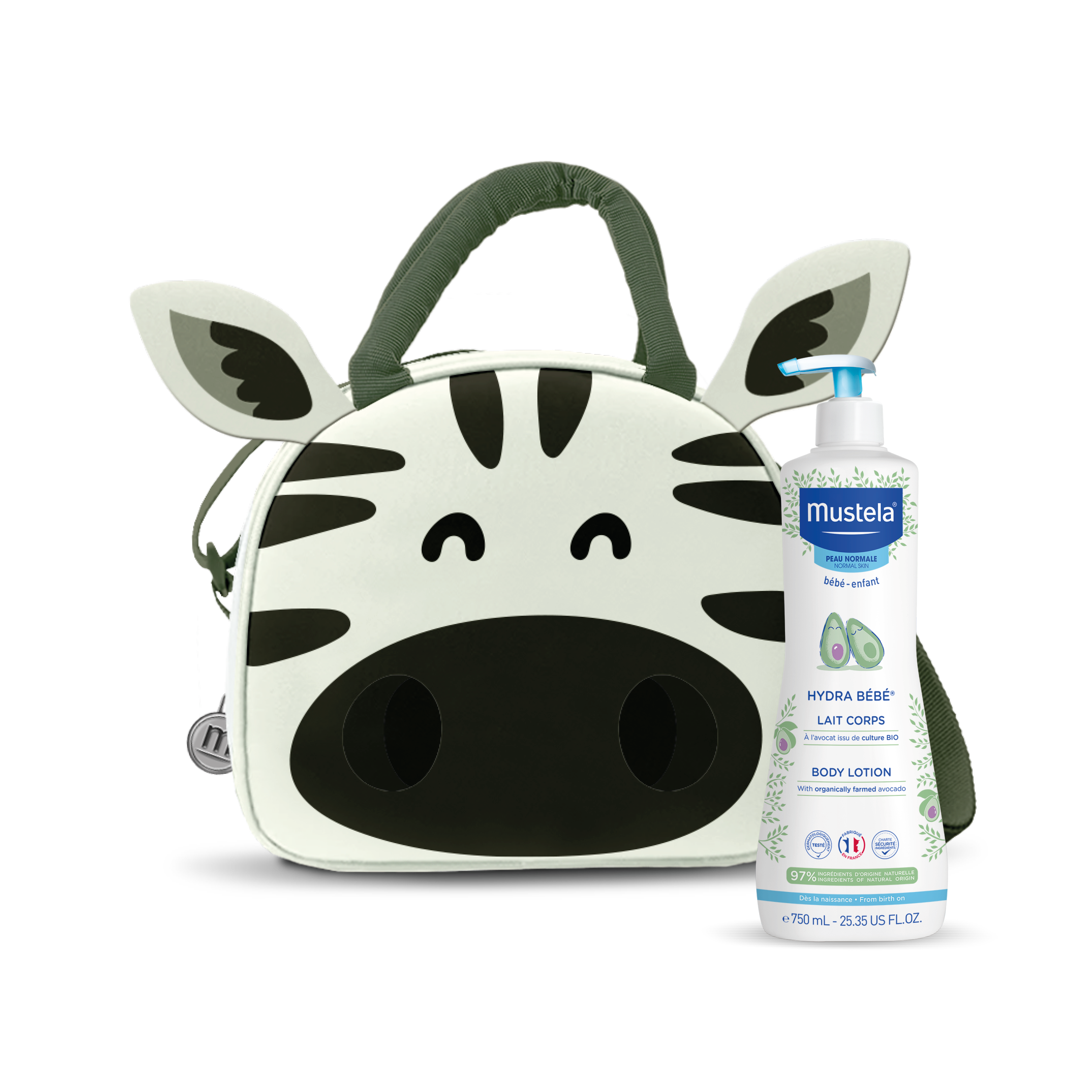Mustela Baby Normal Skin Hydra Body Milk - 750ml (Zebra Lunchpack) - Healtsy