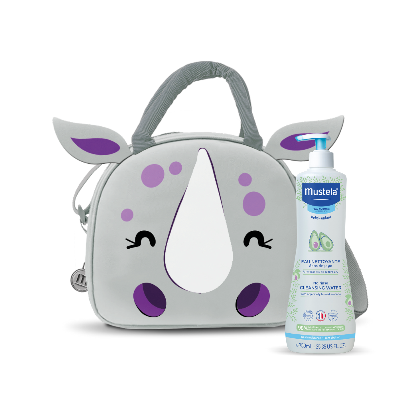 Mustela Baby Normale Haut Reinigungswasser – 750 ml (Rino Rucksack)