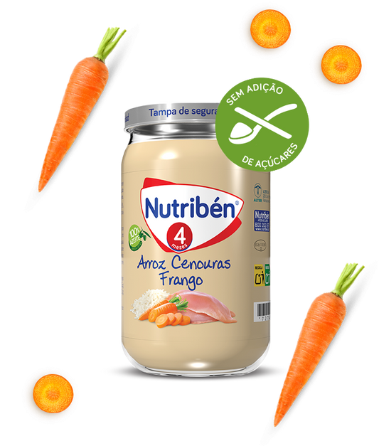 Nutriben Jar 4 Rice Carrot Chicken - 235G - Healtsy