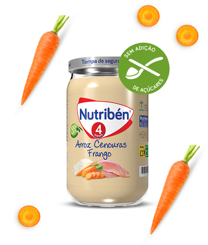 Nutriben Jar 4 Rice Carrot Chicken - 235G - Healtsy