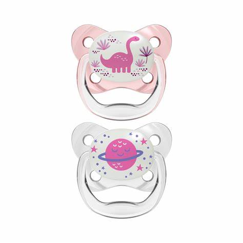 Dr Browns Prevent Night Pacifier_ 6-18M_ Pink (x2 units) - Healtsy