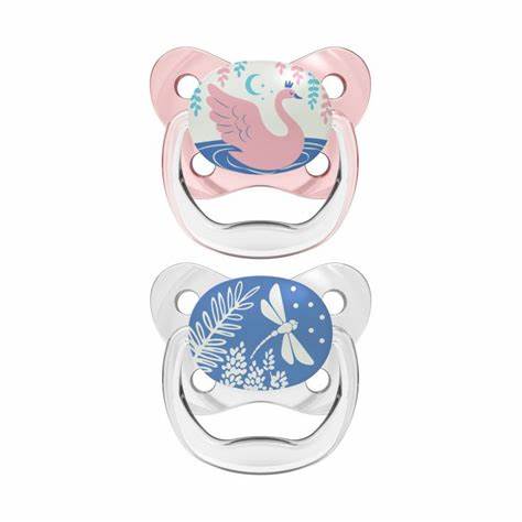 Dr Browns Prevent Night Pacifier_ 0-6M_ Pink (x2 units) - Healtsy