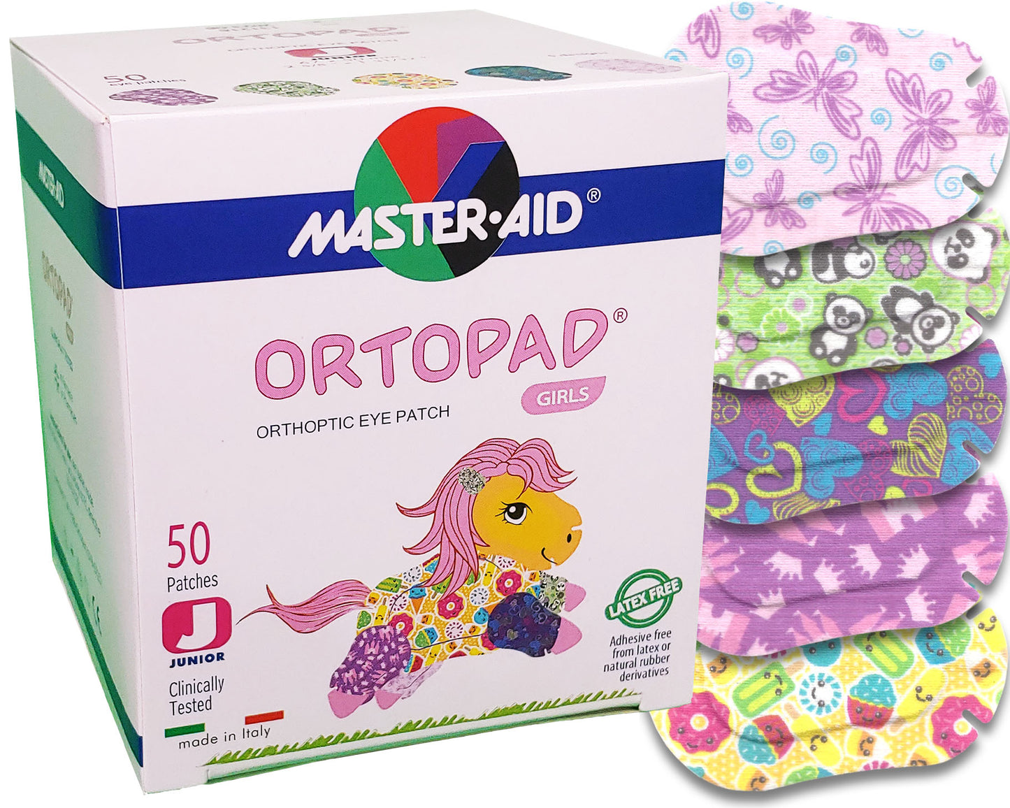 Ortopad Girls Júnior Ophthalmic Patch (x50 units) - Healtsy