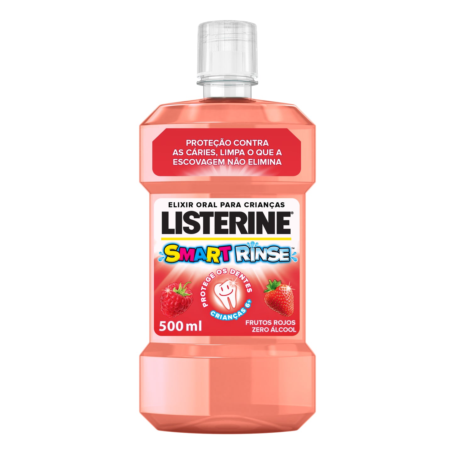 Listerine Smart Rinse Red Fruits - 500ml - Healtsy