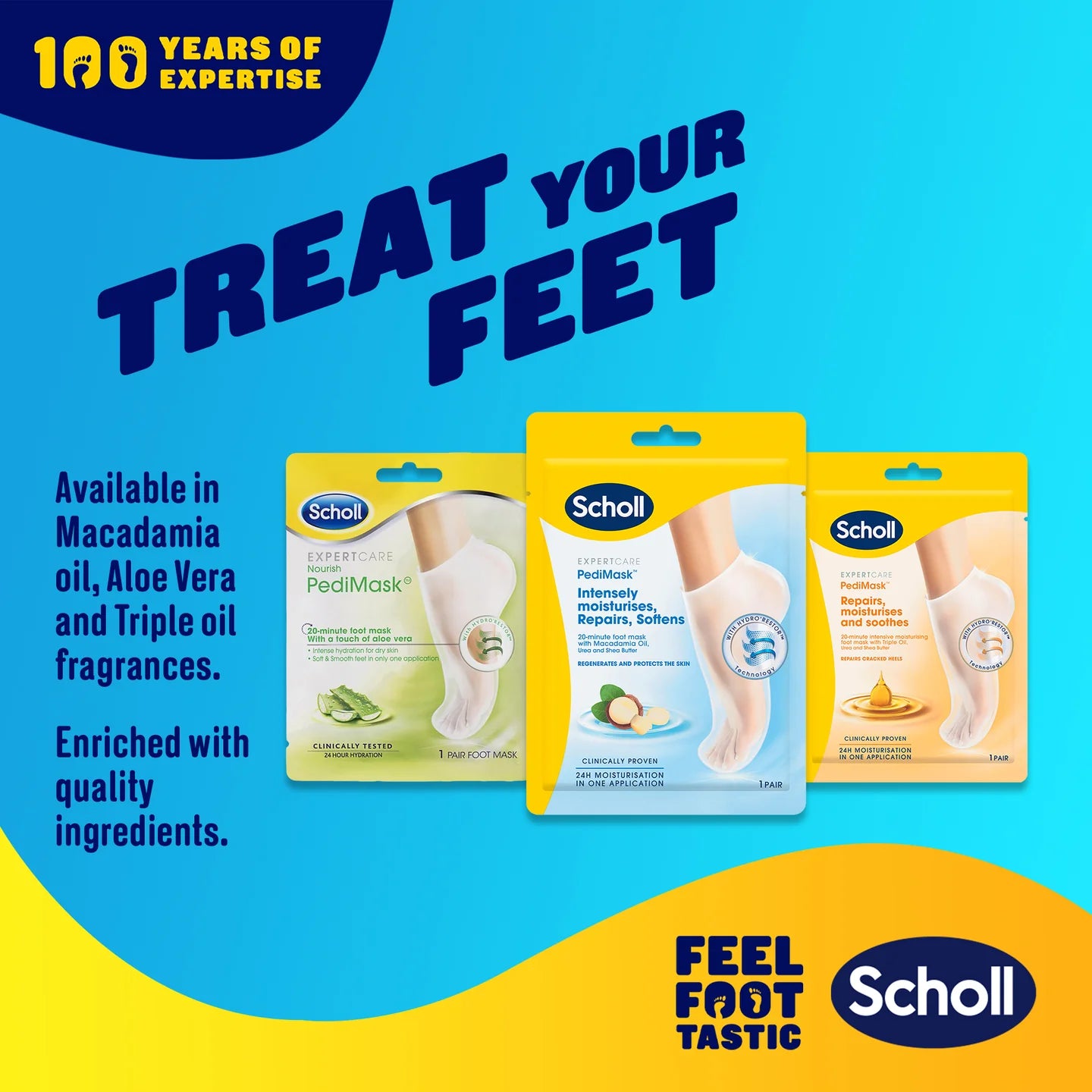 Dr Scholl Pedimask Foot Mask - 1 Pair - Healtsy
