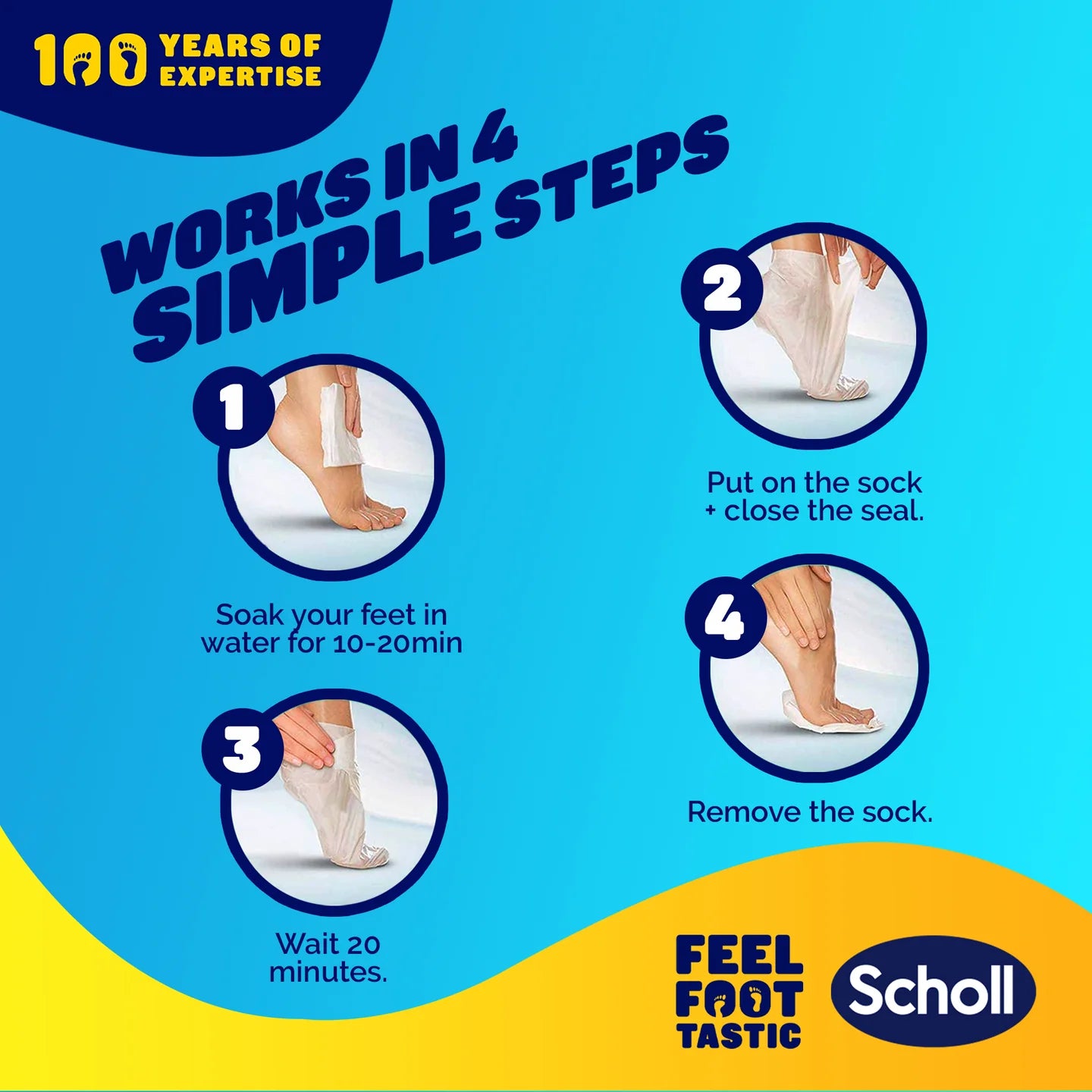 Dr Scholl Pedimask Foot Mask - 1 Pair - Healtsy