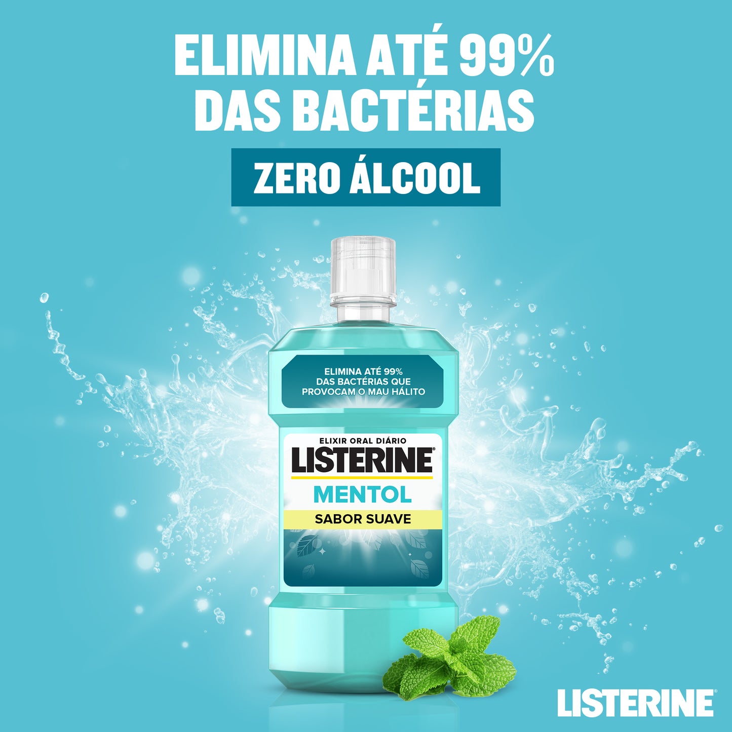 Listerine Gentle Mint Elixir - 500ml - Healtsy