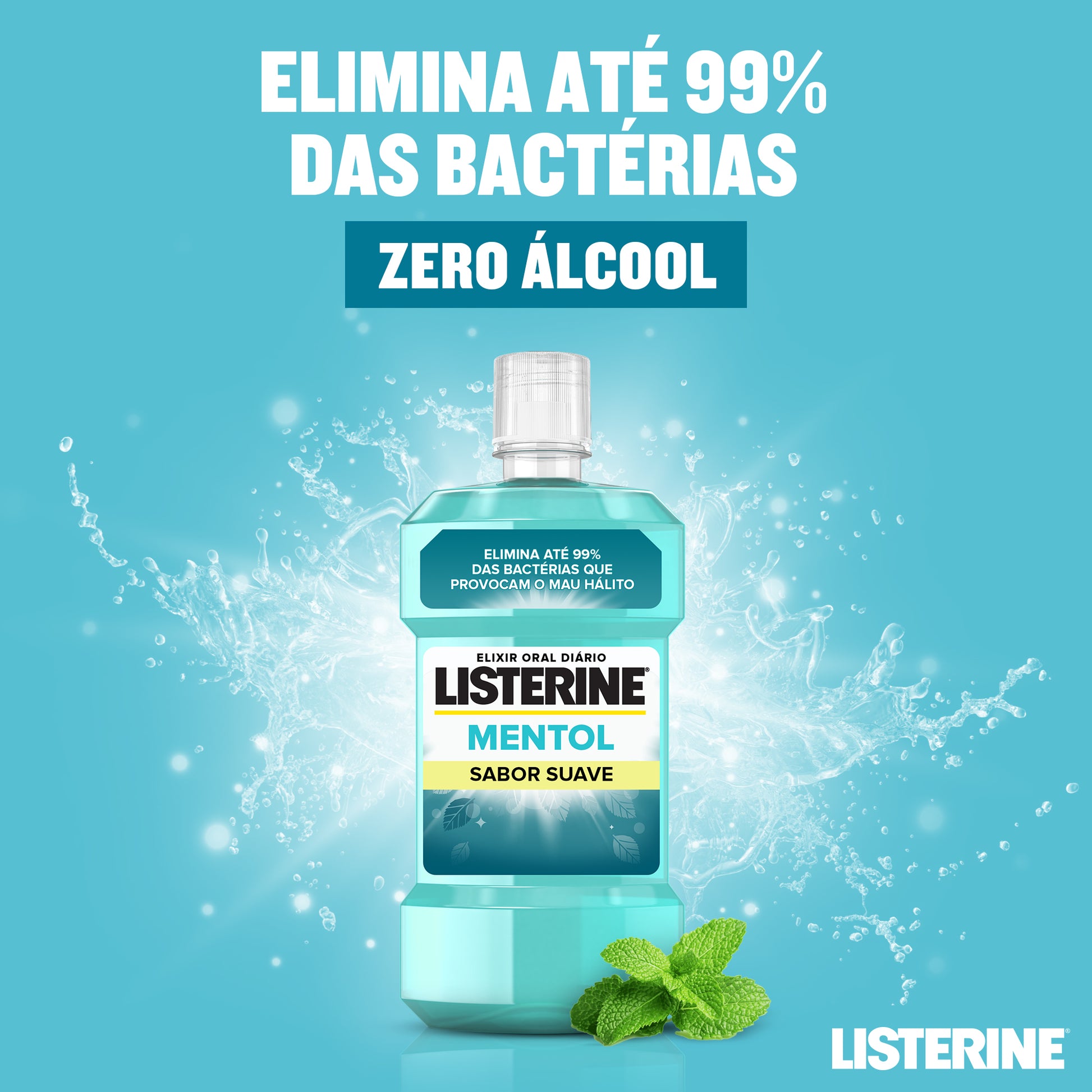 Listerine Gentle Mint Elixir - 500ml - Healtsy