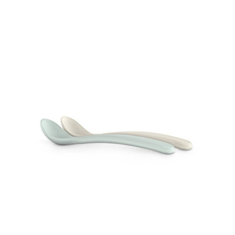 Suavinex Blue/Gray Spoon Set +6M (2 units) - Healtsy
