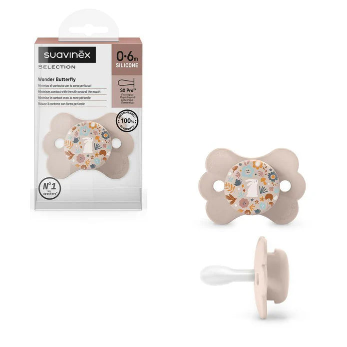 Suavinex Wonder Butterfly Silicone Pacifier 0-6 M - Healtsy