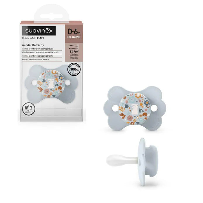 Suavinex Wonder Butterfly Silicone Pacifier 0-6 M - Healtsy