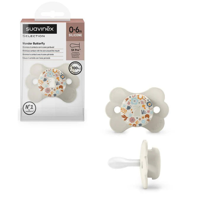 Suavinex Wonder Butterfly Silicone Pacifier 0-6 M - Healtsy