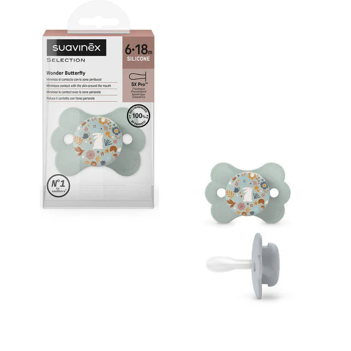 Suavinex Wonder Butterfly Silicone Physiological Pacifier 6-18 M - Healtsy