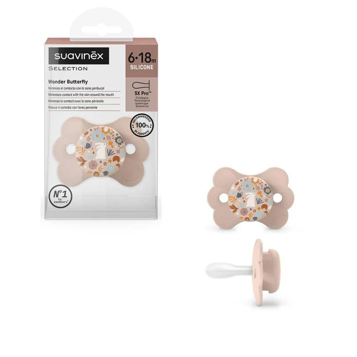 Suavinex Wonder Butterfly Silicone Physiological Pacifier 6-18 M - Healtsy